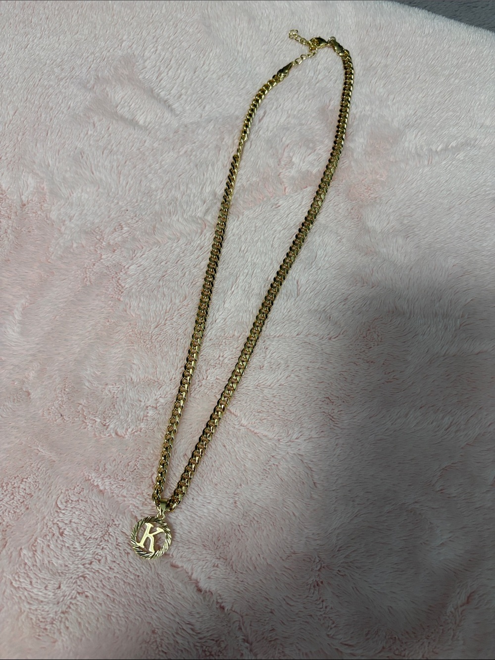 Gold Initial K Pendant Necklace - Women's Jewelry